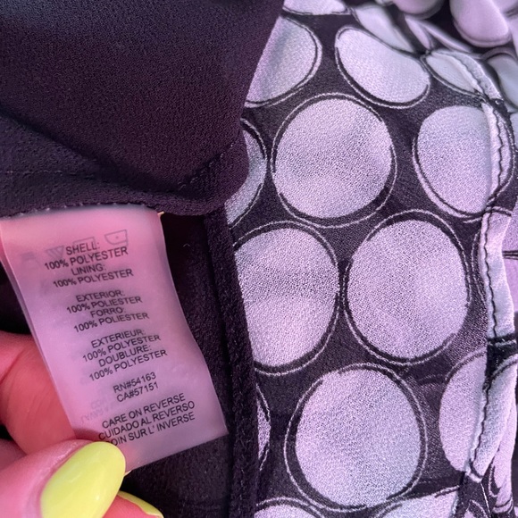 Calvin Klein polka dot ruffle sleeve blouse - Picture 2 of 10